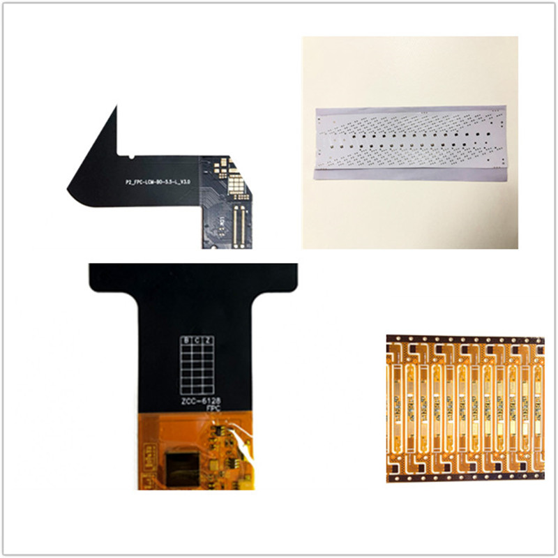 FPC pour écran tactile / FPC pour LED / Renfort plaqué or Goldfinger FPC Carte de circuit imprimé flexible Carte de circuit imprimé flexible FPC