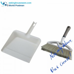 Akbrand Dustpan Balai brosse avec pelle carrée grande taille