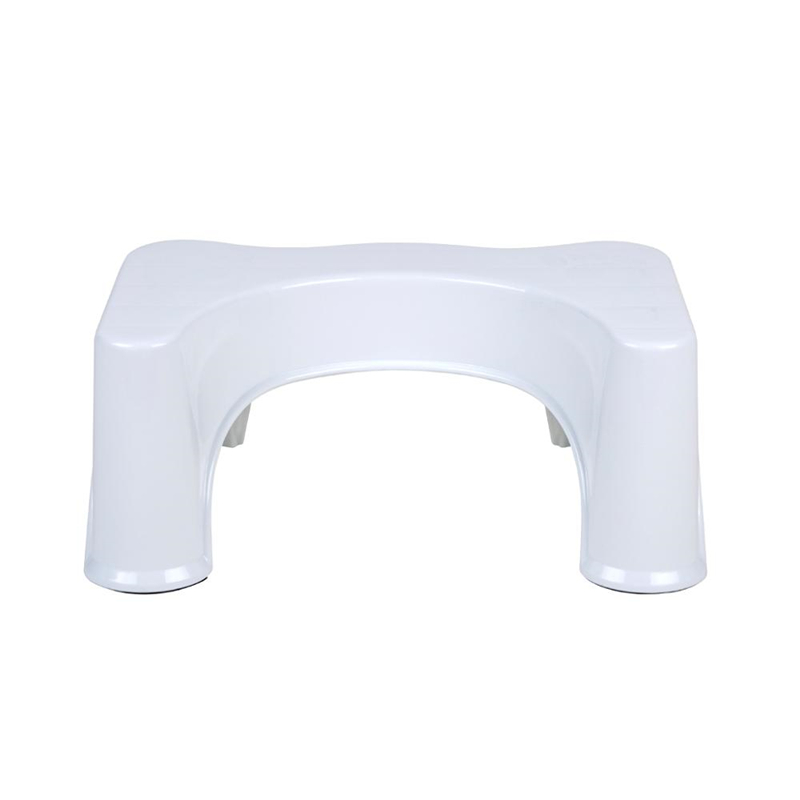 Petit pot accroupi de squatty de tabouret de toilette de salle de bains, blanc