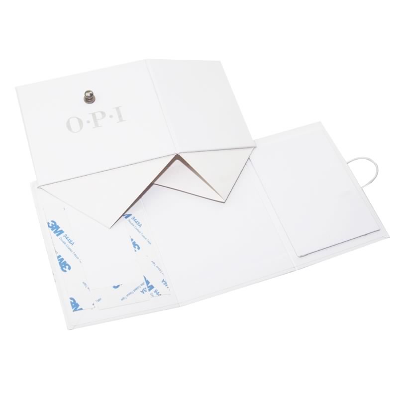 Boîte de papier d'emballage pliable pliable de stratification brillante de logo d'argent d'argent d'impression faite sur commande