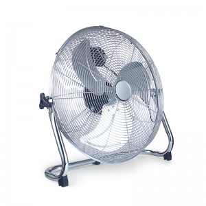 Ventilateur électrique portatif de plancher en métal des ménages 18inch avec le ventilateur fort en métal de vent de lame de trois lames