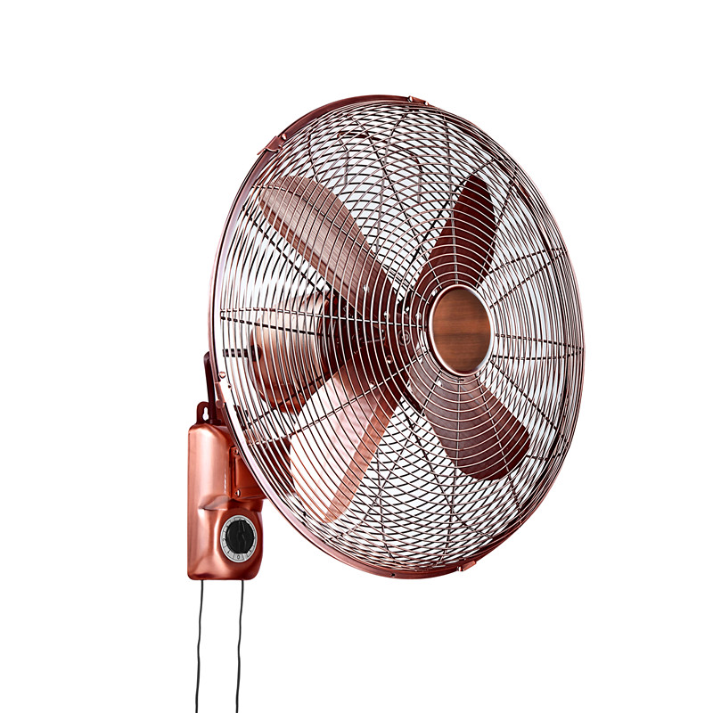 Ventilateur mural décoratif antique en métal de 16 pouces 40cm