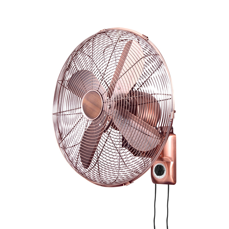 Ventilateur mural décoratif antique en métal de 16 pouces 40cm