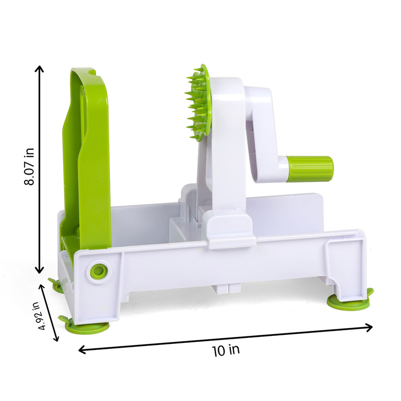 Trancheur à légumes à 5 lames et spirale pliable