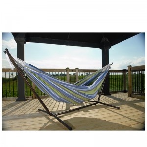 Double hamac brésilien corlorful - lit deux personnes pour jardin, porche, usage extérieur et intérieur en tissu de coton tissé doux pour un confort suprême - fait à la main