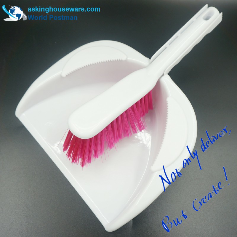 Akbrand Dustpan Brosse Balai Fenêtre Raclette Brosse À Récurer Brosse 4in1 Outils De Nettoyage Ensemble