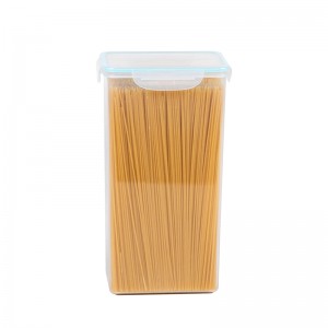 Contenant pour aliments transparent en plastique de 2,6 L avec couvercle hermétique