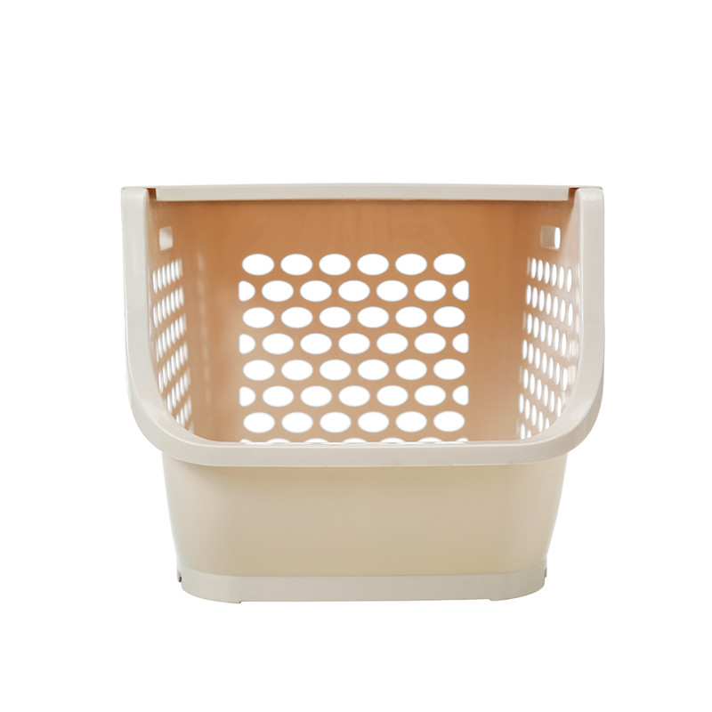 Organisateur de panier de rangement empilable en plastique pour cuisine