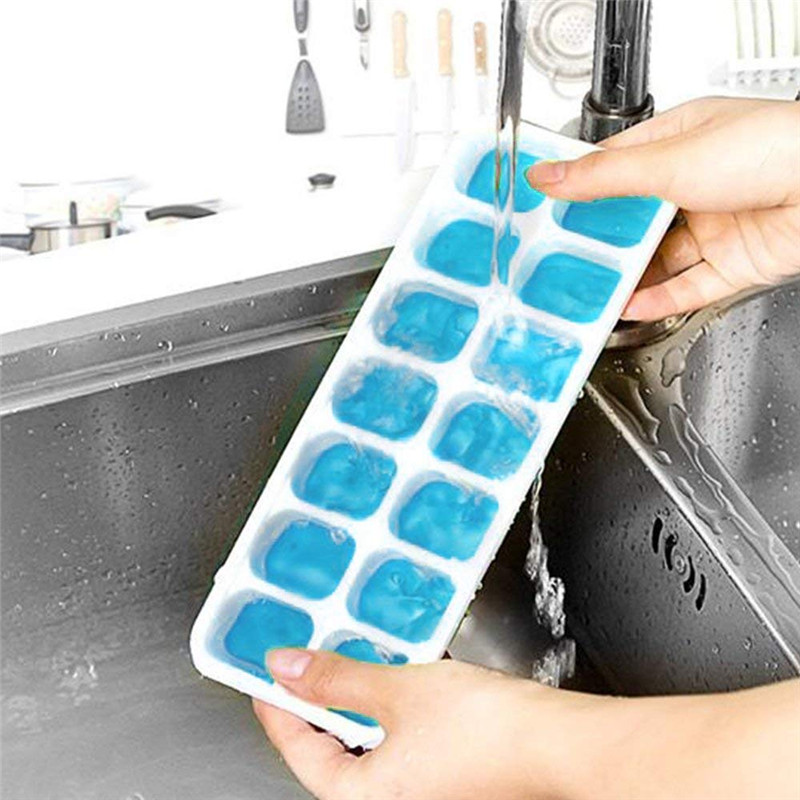 Plateaux 14 glaces flexibles en silicone durable à dégagement facile