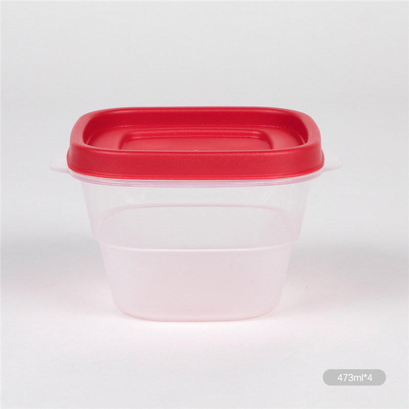 Coffret de 42 récipients d'entreposage des aliments, rouge facile à trouver, rouge