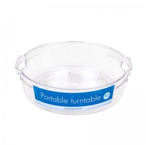 Plateau organisateur de table tournante portable