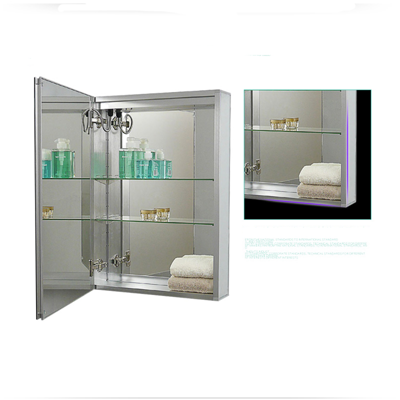 Cabinet de médecine miroir-ENE-AC-102 de miroir éclairé à contre-jour éclairé par LED de luxe d'UE et des Etats-Unis