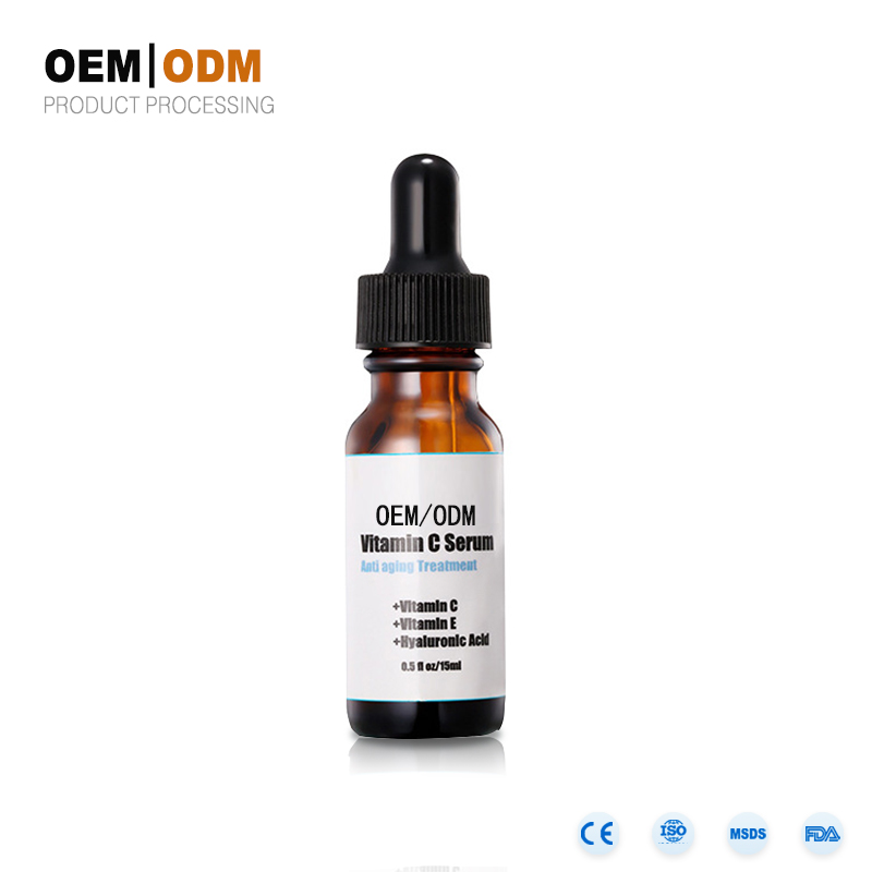 Sérum d'acide hyaluronique de vitamine C anti-vieillissement de marque privée de fulling remplissant d'acide hyaluronique