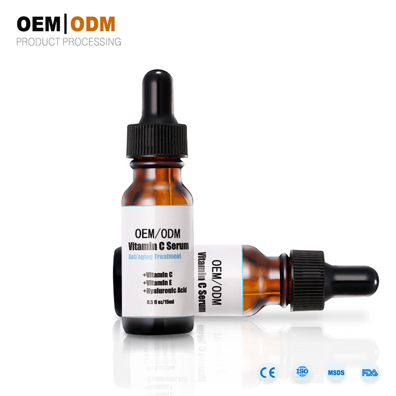 Sérum d'acide hyaluronique de vitamine C anti-vieillissement de marque privée de fulling remplissant d'acide hyaluronique
