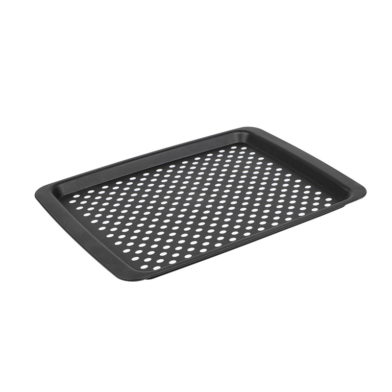 Plateau de restauration rapide noir en plastique PP