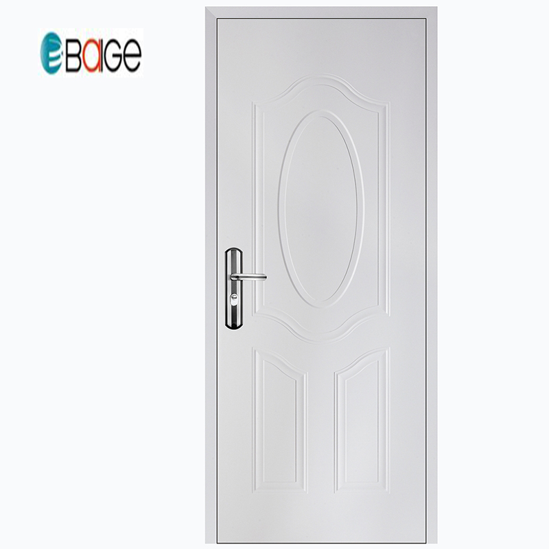 Porte en acier américain Baige / porte d'entrée en fer forgé / conception de porte de sécurité avec gril