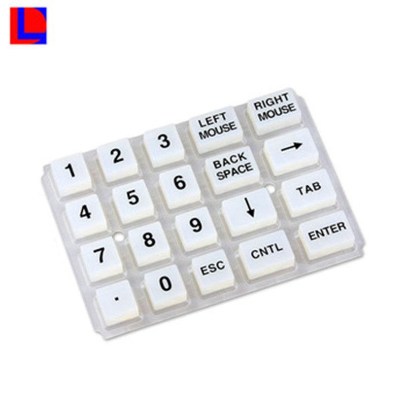 Clavier en caoutchouc de silicone de commutateur de membrane conductrice OEM personnalisé