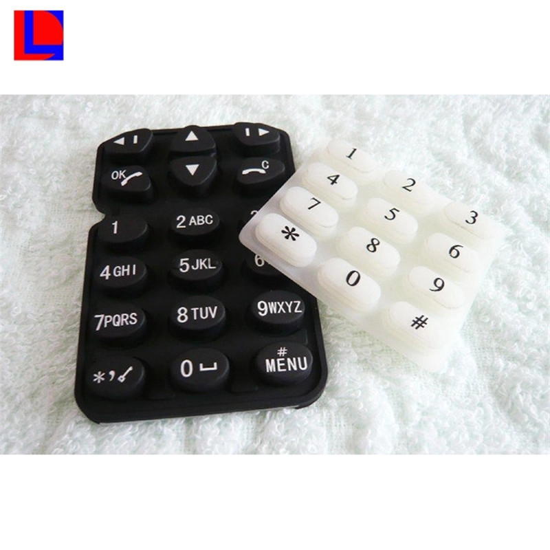 Clavier en caoutchouc de silicone de commutateur de membrane conductrice OEM personnalisé