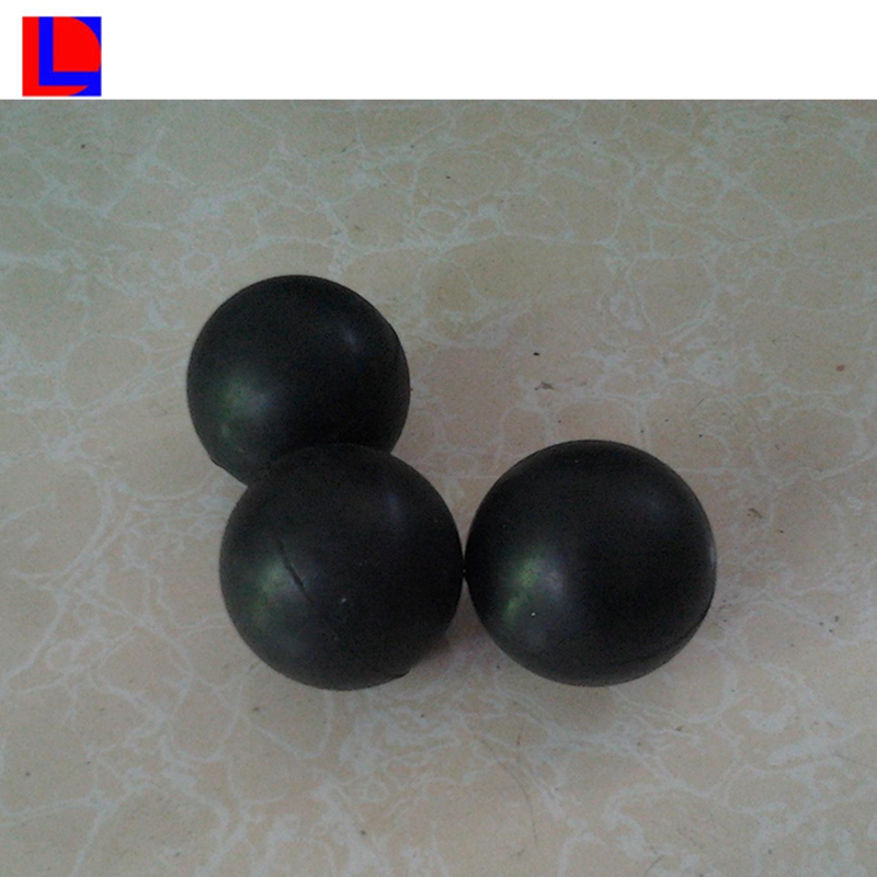 Balles en caoutchouc solide de 7 mm en silicone de couleur noire