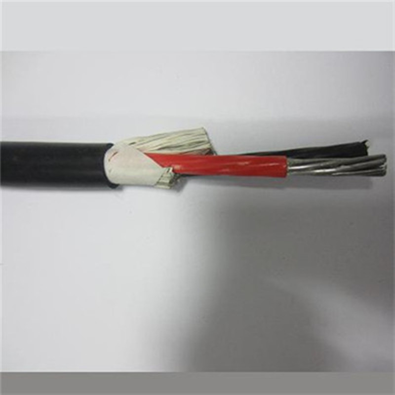 Câble en aluminium souterrain imperméable de noyau de veste de PEHD / PE 2 basse tension