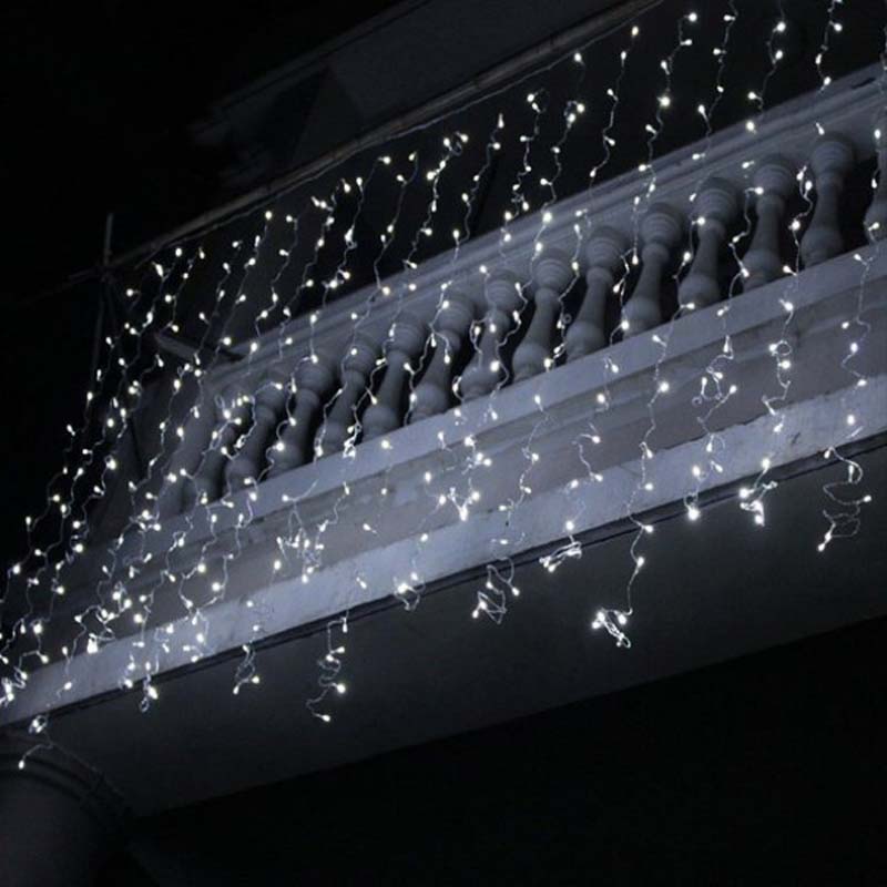 LED Icicle Lights Christmas Icicle Lights Décorations de lumières de Noël en plein air