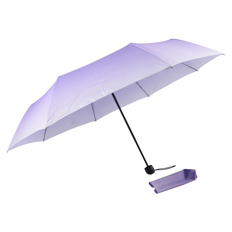 Promotion créative 21inch fold parapluie changeant de couleur parapluie