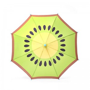 Fruit ouvert automatique Umbrella Enfants Enfants Adorables modèles de Kiwi pluie directement parapluie