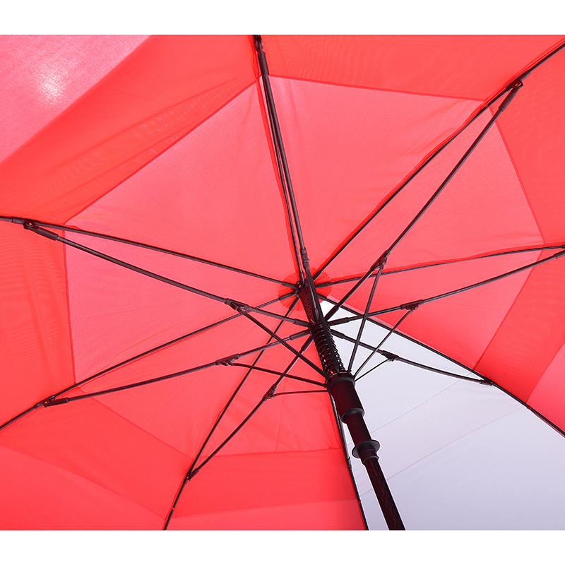 En gros 30 pouces Silica Gel Poignée automatique coupe-vent sports de plein air Golf Parapluie