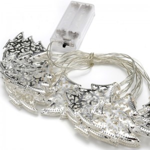 Lampe à cordes en sapin de Noël en fer