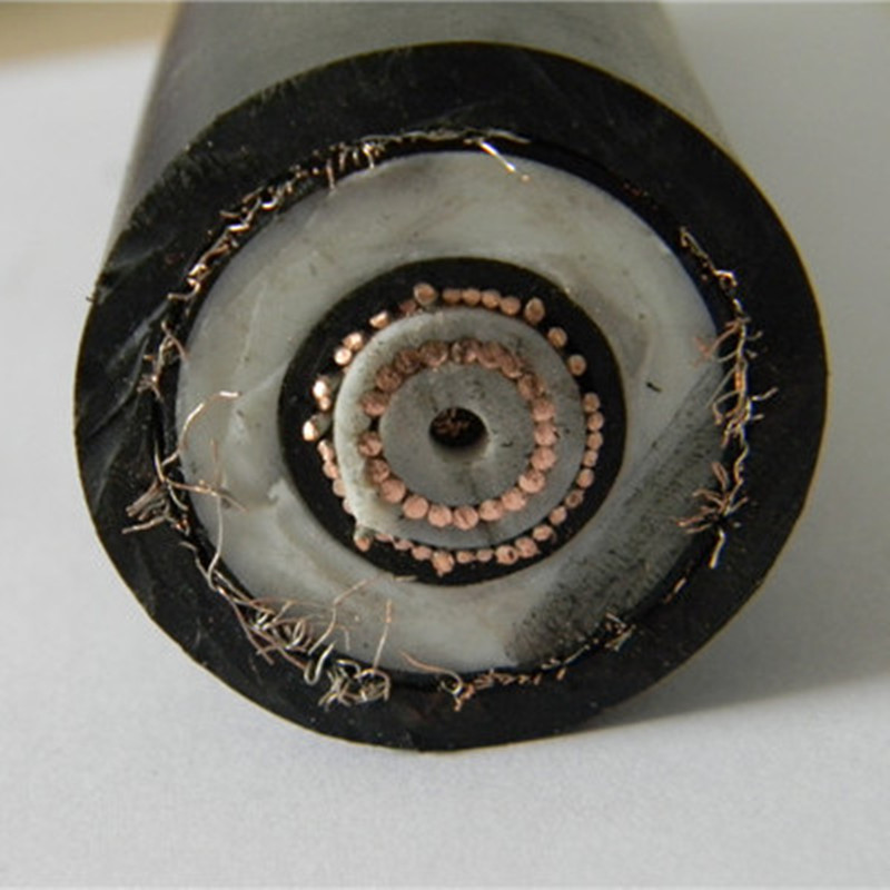 Câble d'alimentation HV blindé par fil de cuivre 66KV pour le grand système de transmission