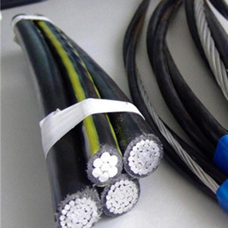 Câble en aluminium de paquet de xlpe de paquet aérien de l'ABC 4core de 4x16mm / câble en aluminium de Quadruplex