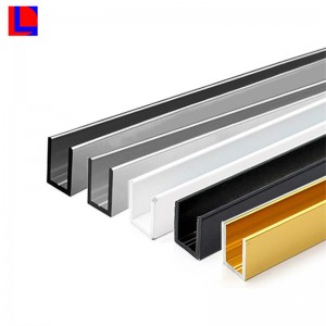 Profilé extrudé anodisé de surface en aluminium