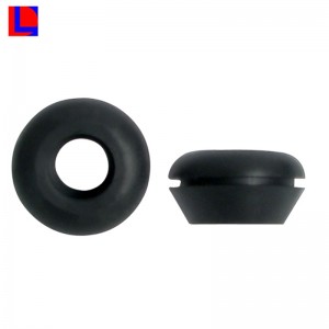 Oeillet en caoutchouc de câble de couleur noir standard moulé adapté aux besoins du client par OEM