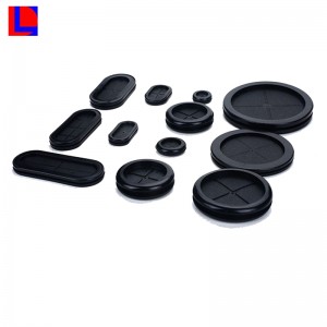 Oeillet en caoutchouc de câble de couleur noir standard moulé adapté aux besoins du client par OEM