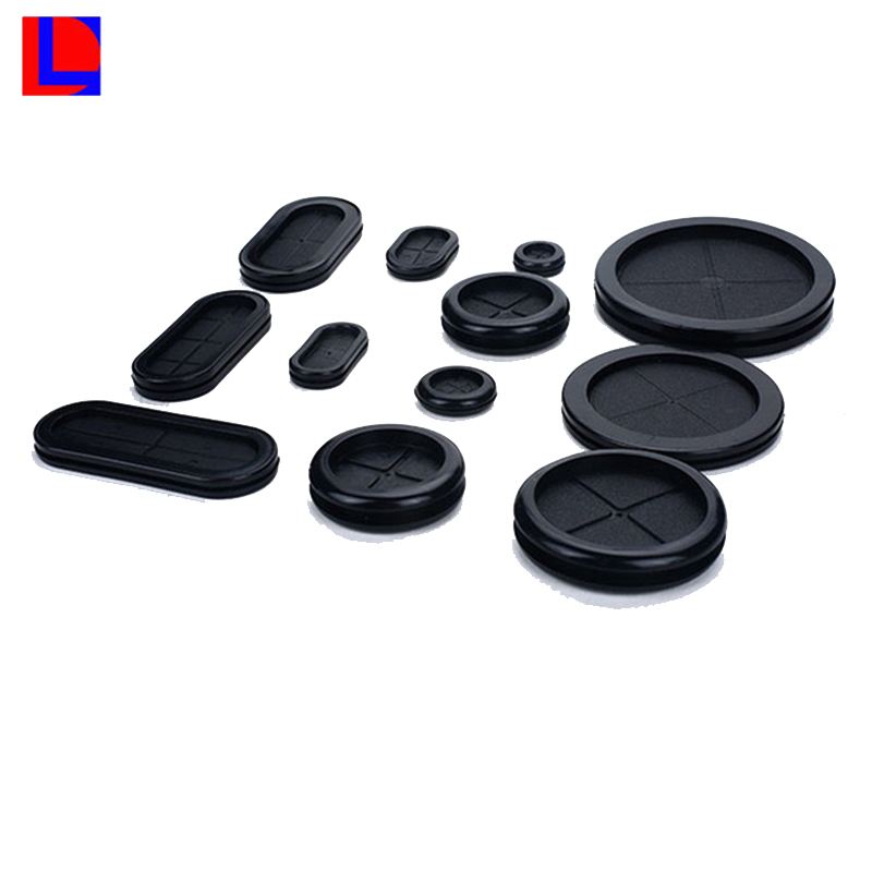 Oeillet en caoutchouc de câble de couleur noir standard moulé adapté aux besoins du client par OEM