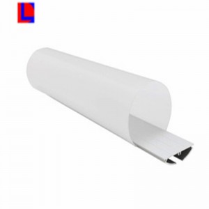 Couverture d'objectif conduit canal de bande de lumière en aluminium