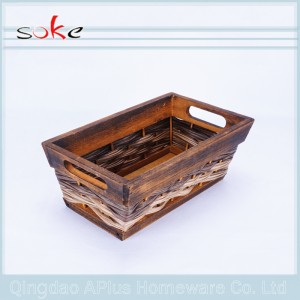 Panier de rangement 100% PE en rotin