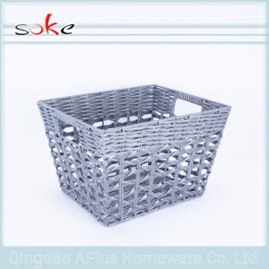 Home Containers Panier de rangement en rotin PE