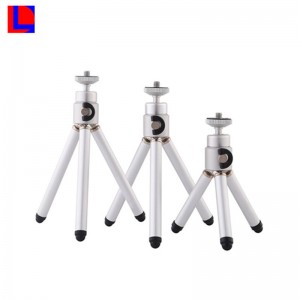 Facile à transporter, beau trépied en aluminium télescopique portable JK en aluminium de haute qualité pour appareil photo et téléphone