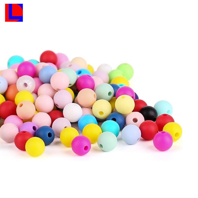 perles en caoutchouc de silicone colorées faites sur commande de catégorie comestible