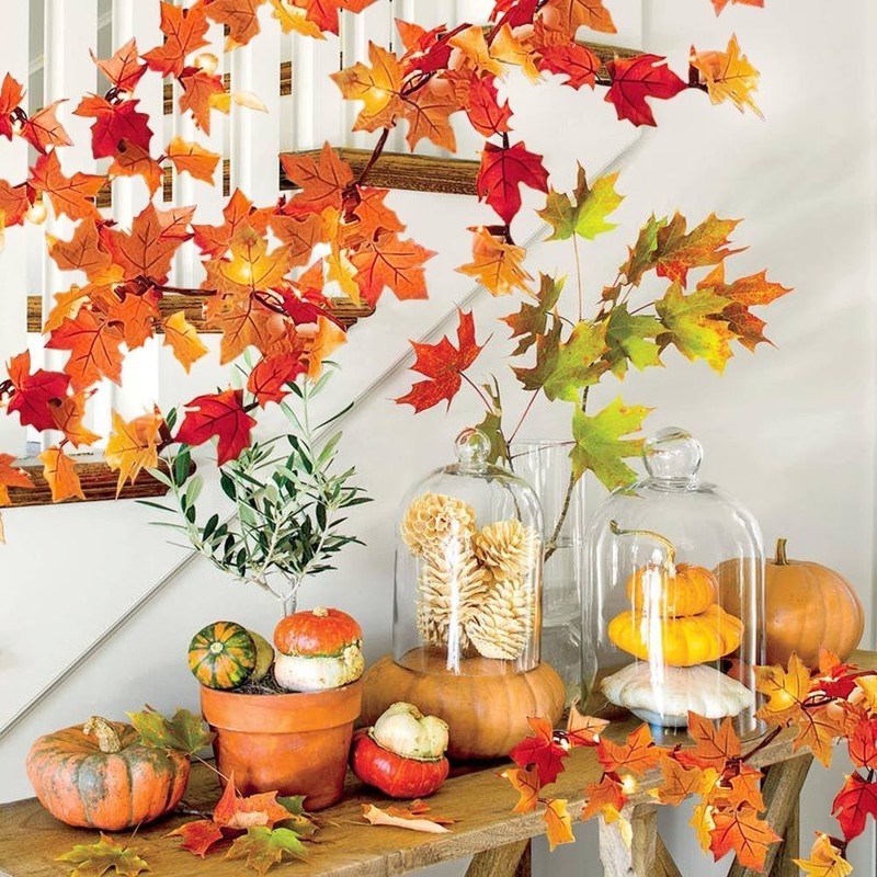 3M Thanksgiving Harvest Maple Leaves Guirlande Lumineuse Automne 30 Lumières LED