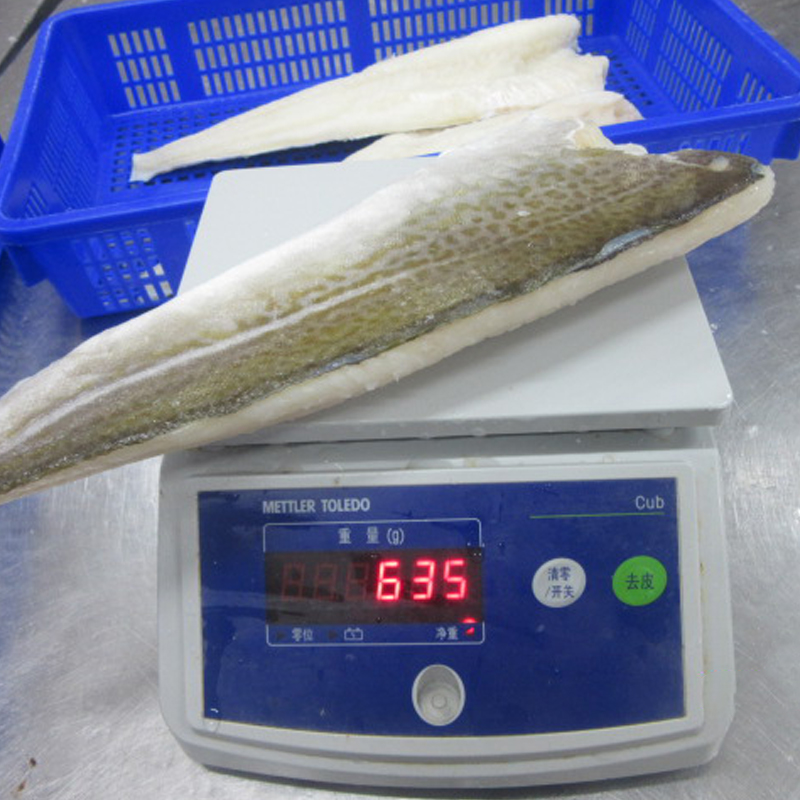 Filets de morue de l'Atlantique congelés salés