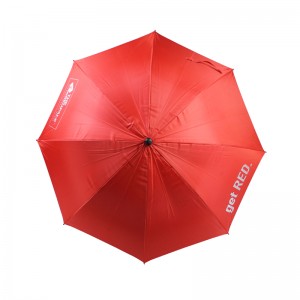 Parapluie fait sur commande de golf de type automatique de long arbre de Pongee 190T avec le logo