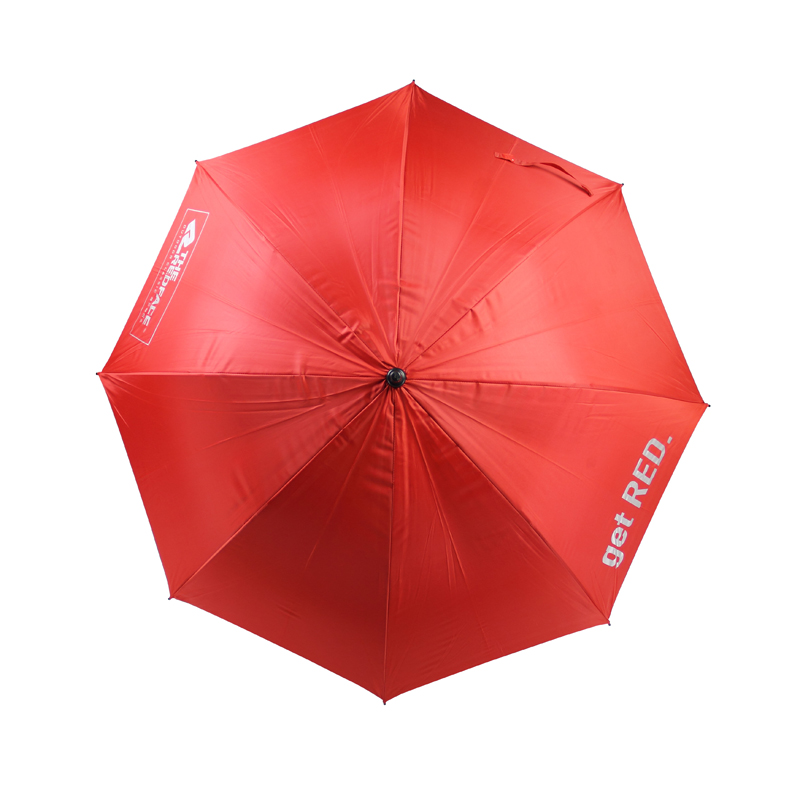 Parapluie fait sur commande de golf de type automatique de long arbre de Pongee 190T avec le logo