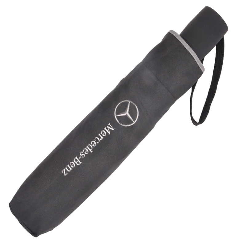 Parapluie parasol noir entièrement automatique pour affaires