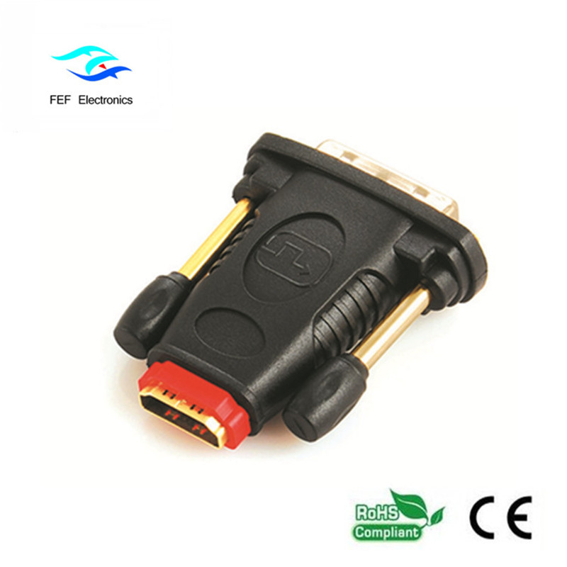 Adaptateur HDMI femelle vers DVI 24 + 1 mâle Convertisseur mâle vers femelle Code: FEF-HD-006