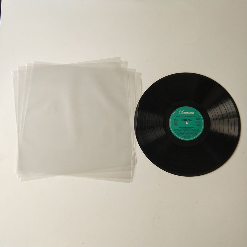 Manchons extérieurs en polyéthylène à disque LP Record de 12 pouces
