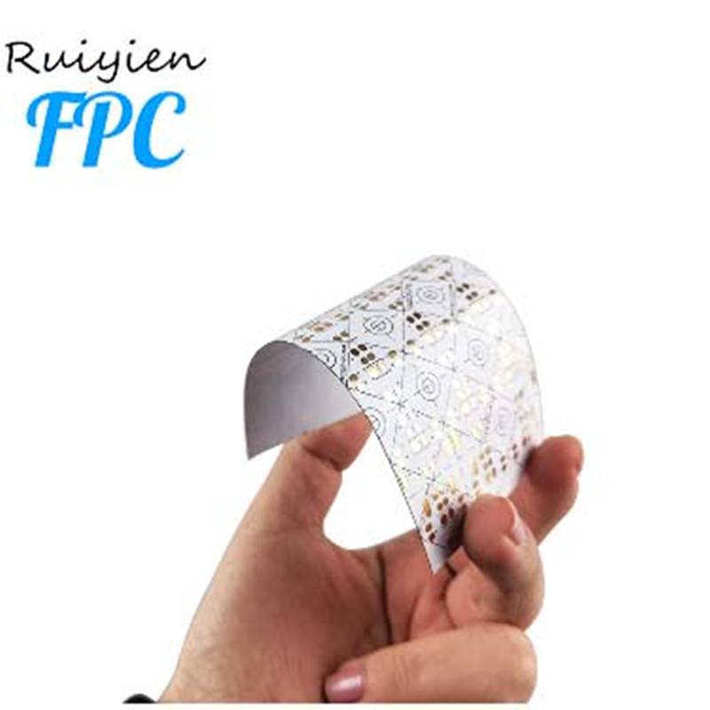 Chine shenzhen professionnel odm rohs ul personnalisé animal de compagnie Transparent flex flexible PCB fpc conseil 2 couches polyimide