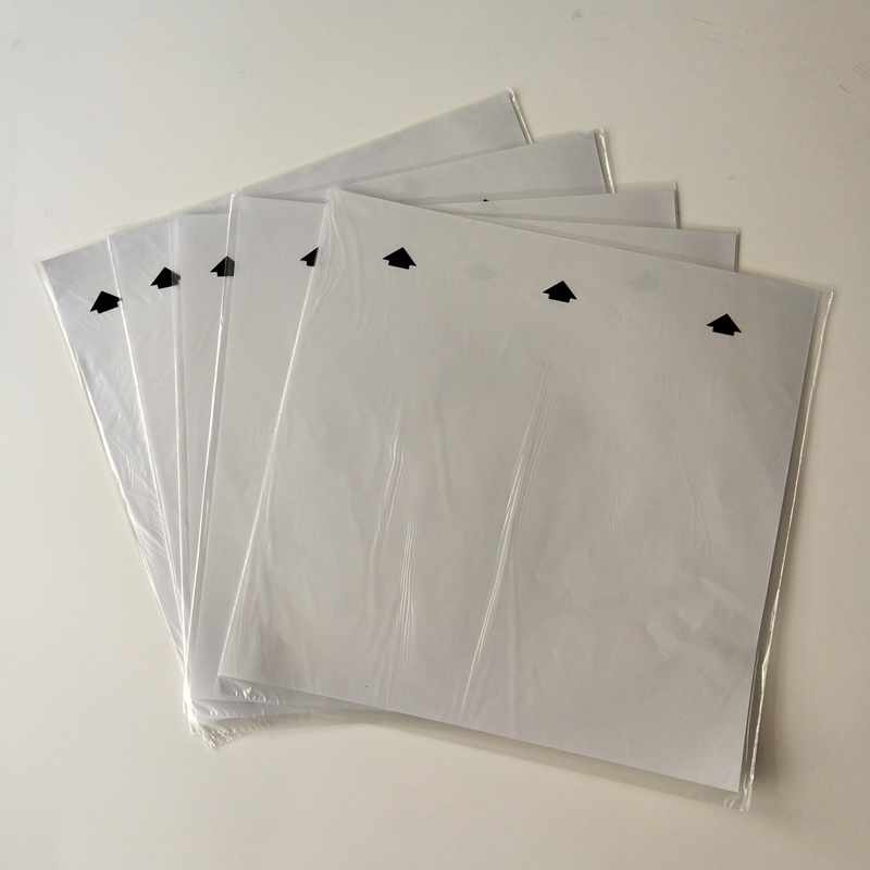12 manchon intérieur LP en papier de riz antistatique avec impression de logo personnalisé