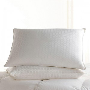 90% oreillers en duvet d'oie blanche avec un motif de vitre